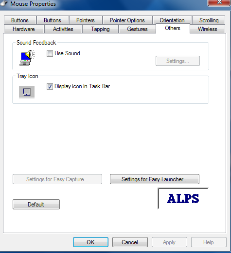 alps electric company touchpad
