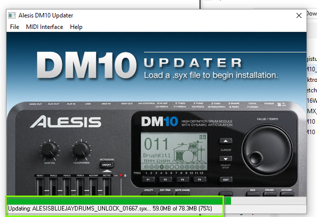 alesis dm10 midi