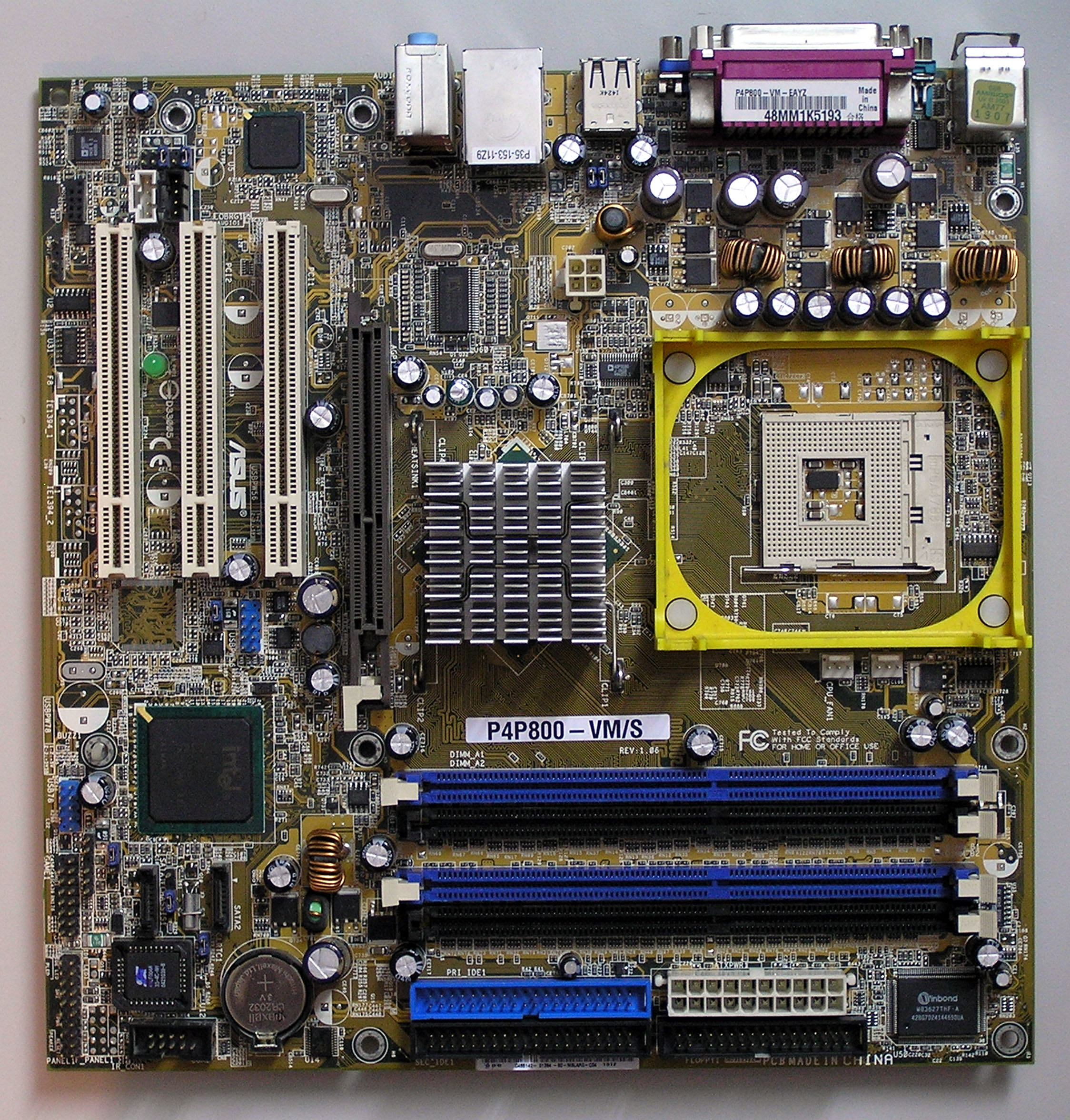 asus p4p800-vm graphics